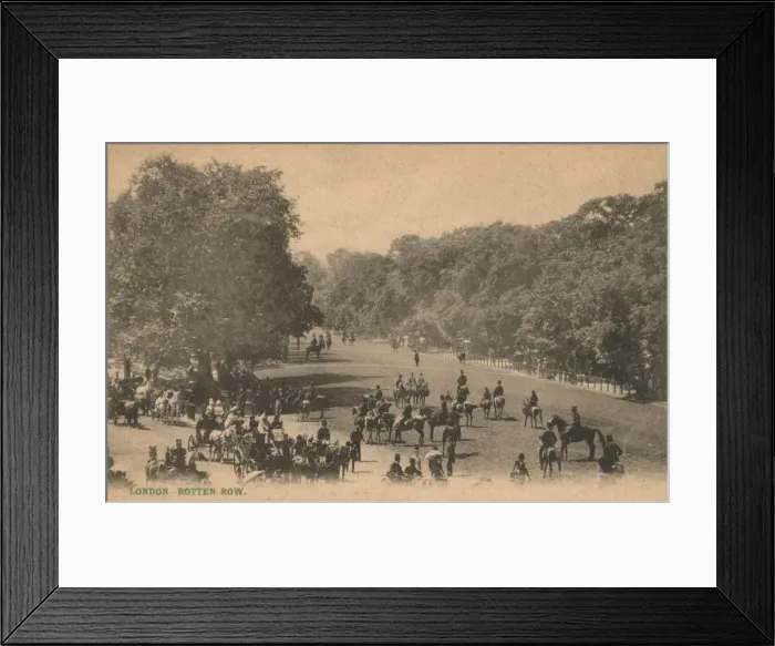 Framed Print : Rotten Row, London, c1900 Framed Print : Rotten Row, London, c1900