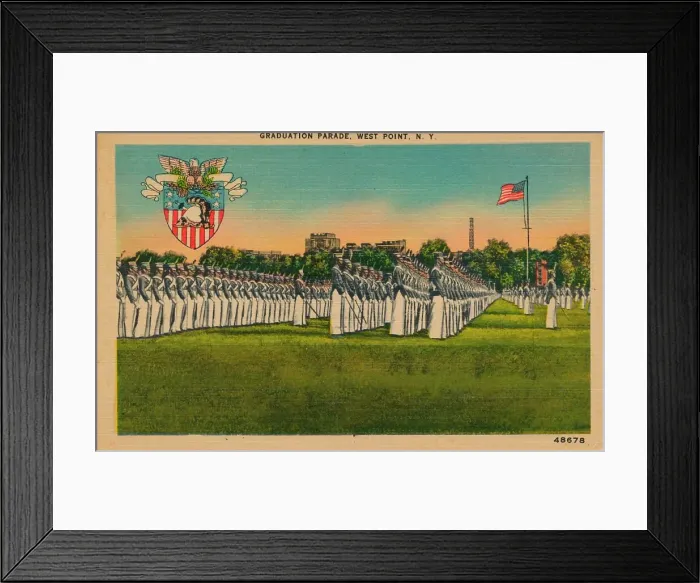 Framed Print : Graduation Parade, West Point, New York, c1940s Framed Print : Graduation Parade, West Point, New York, c1940s