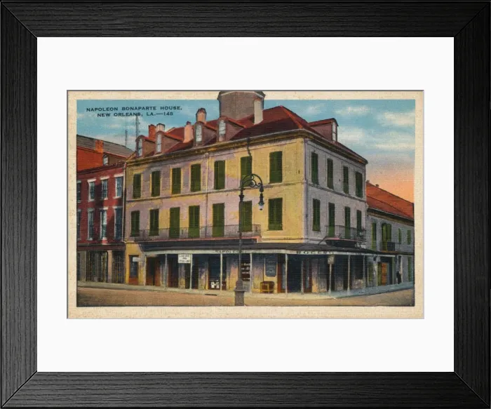 Framed Print : Napoleon Bonaparte House, New Orleans, 1935 Framed Print : Napoleon Bonaparte House, New Orleans, 1935
