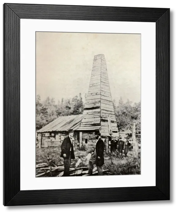 Framed Print : The Drake Well, Pennsylvania, America, 1859 Framed Print : The Drake Well, Pennsylvania, America, 1859