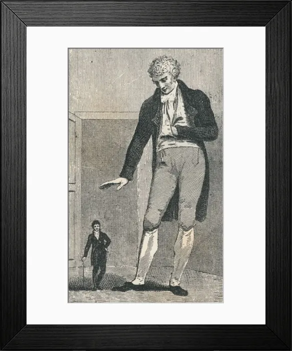 Framed Print : Jozef Boruwlaski (1739-1837) and Patrick Cotter O Brien (1760-1806), c1780 (1894) Framed Print : Jozef Boruwlaski (1739-1837) and Patrick Cotter O Brien (1760-1806), c1780 (1894)