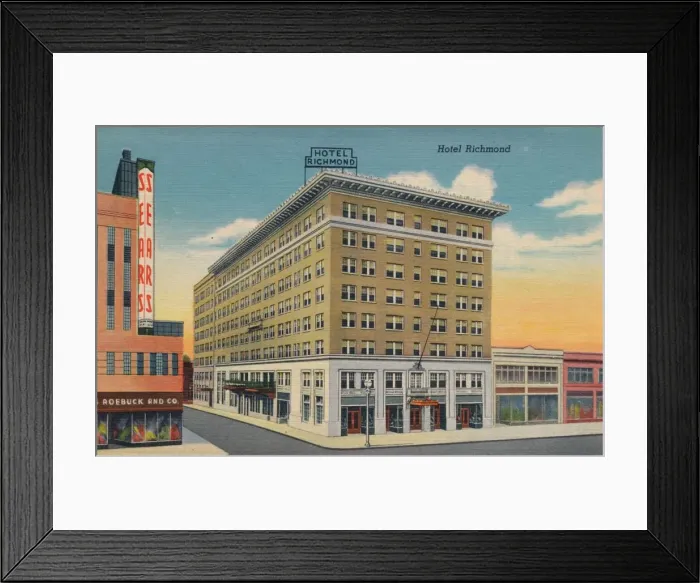 Framed Print : Hotel Richmond, Augusta, Georgia, 1943 Framed Print : Hotel Richmond, Augusta, Georgia, 1943