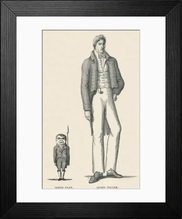 Framed Print : Simon Paap (1789-1828 ) and James Toller (1798-1818), c1894 Framed Print : Simon Paap (1789-1828 ) and James Toller (1798-1818), c1894