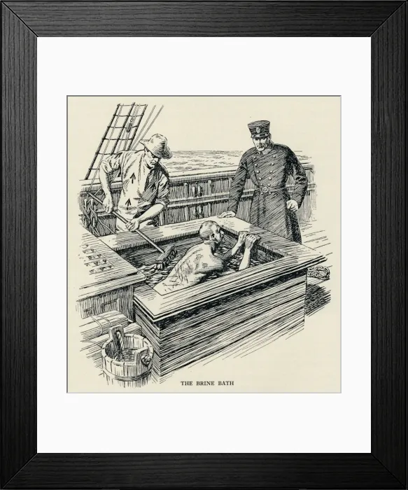 Framed Print : The brine bath, (1834), 1934 Framed Print : The brine bath, (1834), 1934