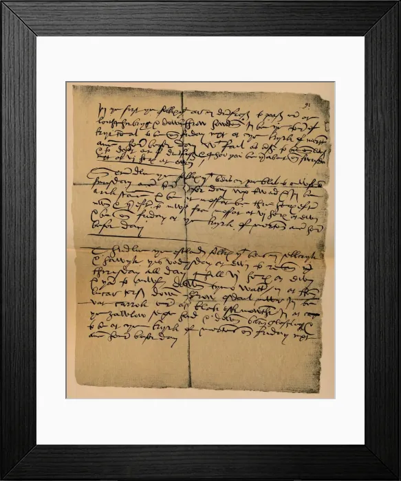 Framed Print : Directions for movement of troops prior to the battle of Solway Moss, (1542), 1889. Artist: James Stillie Framed Print : Directions for movement of troops prior to the battle of Solway Moss, (1542), 1889. Artist: James Stillie