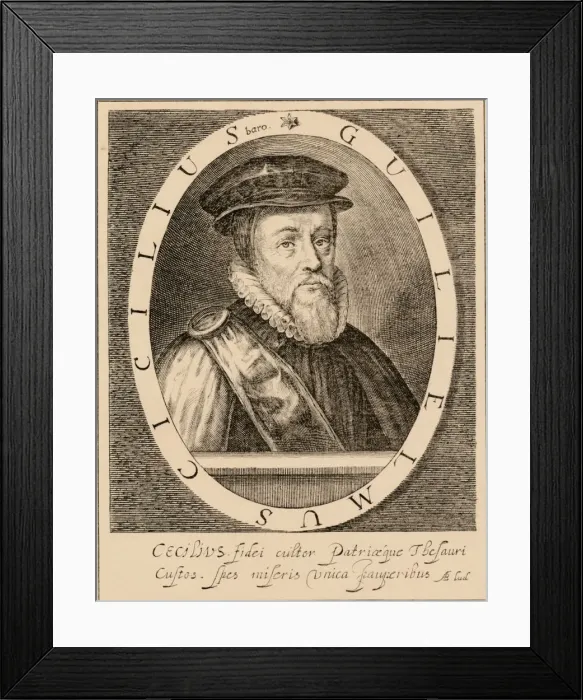 Framed Print : William Cecil, 1st Baron Burghley (1520-1598), English statesman, 1889 Framed Print : William Cecil, 1st Baron Burghley (1520-1598), English statesman, 1889