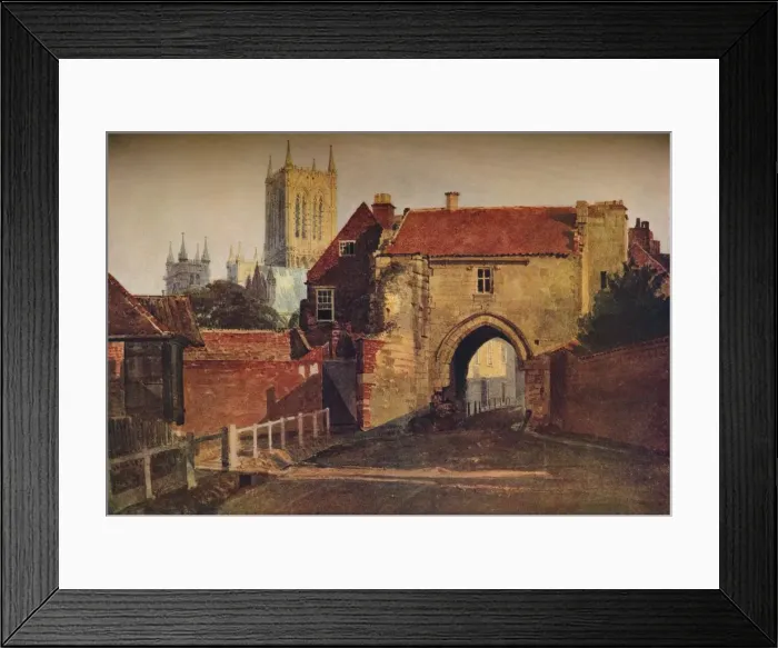 Framed Print : Potter Gate, Lincoln, (1800-1849), 1937 Framed Print : Potter Gate, Lincoln, (1800-1849), 1937