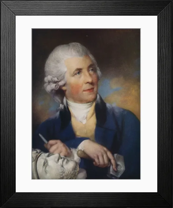 Framed Print : John Bacon (1740-1799) British sculptor, (1792), 1925 Framed Print : John Bacon (1740-1799) British sculptor, (1792), 1925