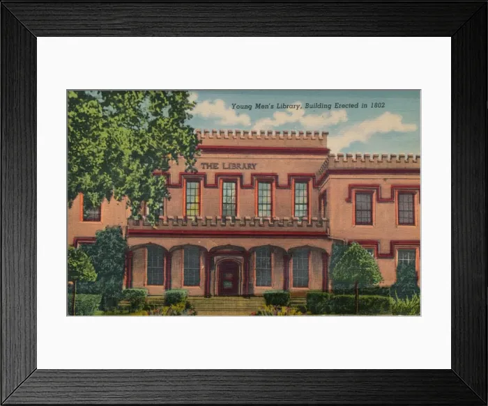 Framed Print : Young Mens Library, Augusta, Georgia, 1943 Framed Print : Young Mens Library, Augusta, Georgia, 1943