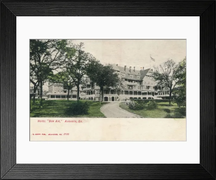 Framed Print : Hotel Bon Air, Augusta, Georgia, c1910 Framed Print : Hotel Bon Air, Augusta, Georgia, c1910