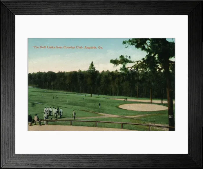 Framed Print : The Golf Links from Country Club, Augusta, Georgia, c1910 Framed Print : The Golf Links from Country Club, Augusta, Georgia, c1910