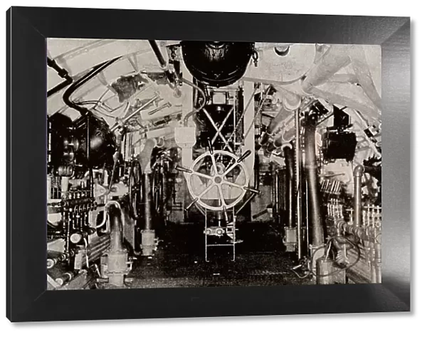 The Engine Room of a Holland Submarine, c1916