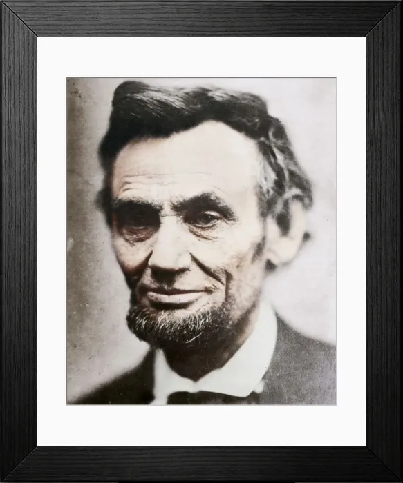 Framed Print : Last photograph of Abraham Lincoln, (1809-1865), April 1865 Framed Print : Last photograph of Abraham Lincoln, (1809-1865), April 1865