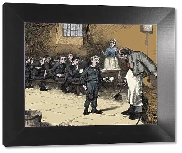 Scene from Oliver Twist by Charles Dickens, 1836. Artist: James Mahoney