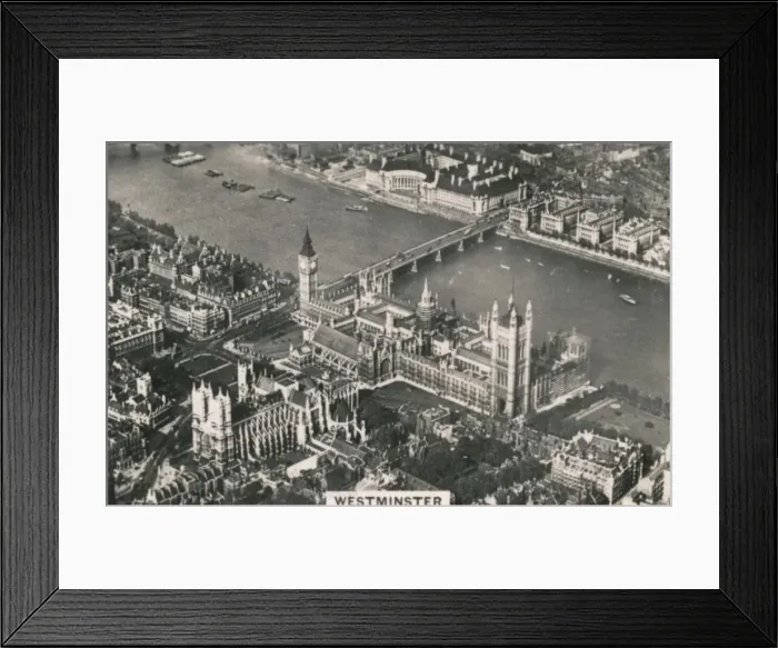 Framed Print : Aerial view of Westminster, 1939 Framed Print : Aerial view of Westminster, 1939