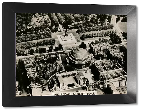 Aerial view of the Royal Albert Hall, 1939