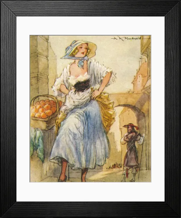 Framed Print : Eleanor Nell Gwyn (1650-1687) English born mistress of King Charles II, 1937. Artist: Alexander K MacDonald Framed Print : Eleanor Nell Gwyn (1650-1687) English born mistress of King Charles II, 1937. Artist: Alexander K MacDonald