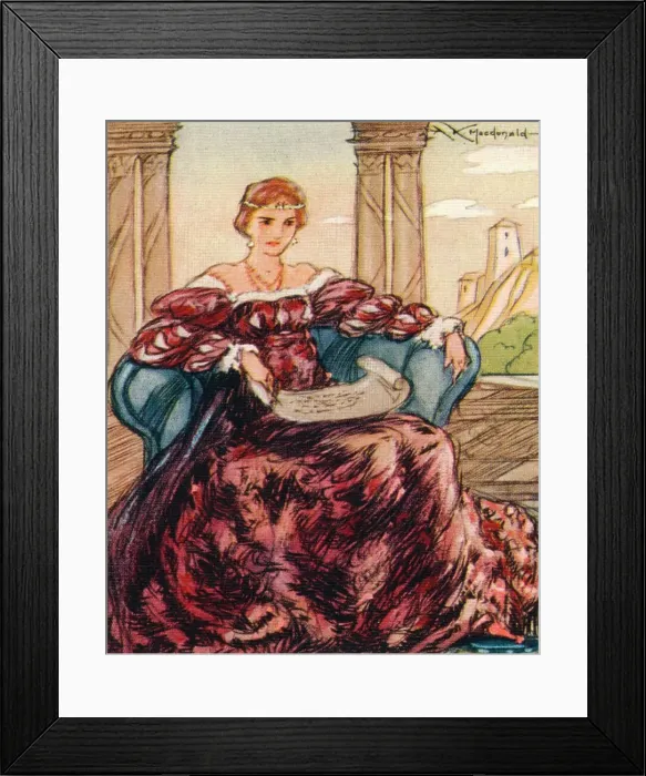 Framed Print : Lucrezia Borgia, (1480-1519), 1937. Artist: Alexander K MacDonald