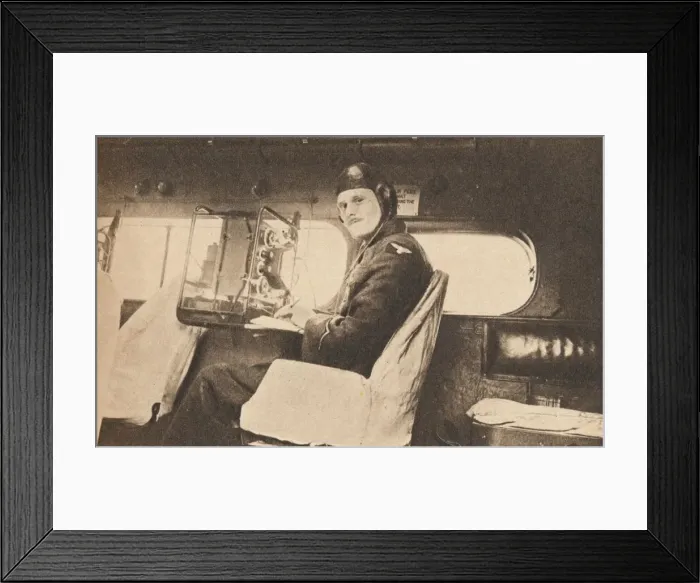 Framed Print : Operating a Portable Wireless Outstation, 1940 Framed Print : Operating a Portable Wireless Outstation, 1940