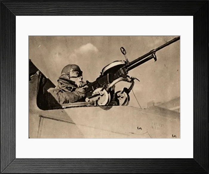 Framed Print : Firing Practice at Drogue Towed Target, 1940 Framed Print : Firing Practice at Drogue Towed Target, 1940