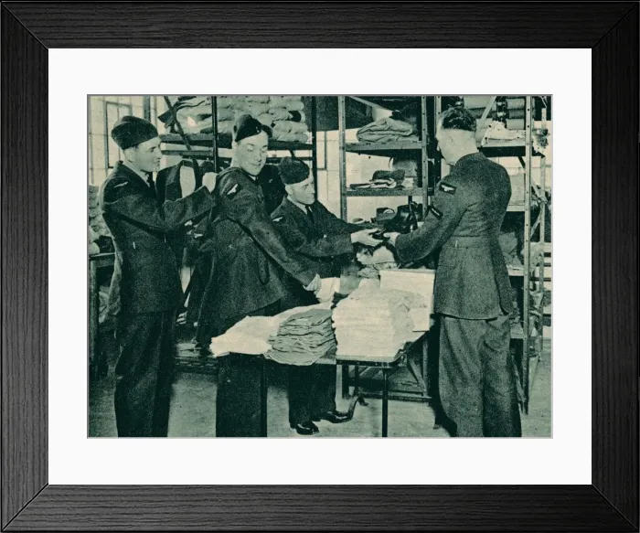 Framed Print : Issue of Equipment, 1940 Framed Print : Issue of Equipment, 1940