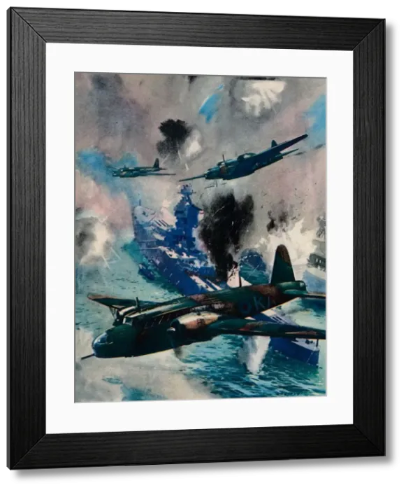 Framed Print : The first British air aggressive action of the war, the raid on Kiel, 1940 Framed Print : The first British air aggressive action of the war, the raid on Kiel, 1940