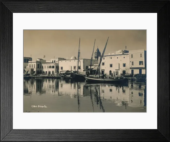 Framed Print : The Old Port of Bizerta, Tunisia, 1936 Framed Print : The Old Port of Bizerta, Tunisia, 1936