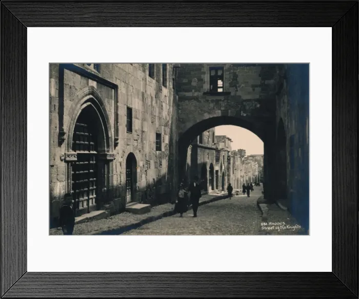 Framed Print : The Old Town of Rhodes, Greece, 1936 Framed Print : The Old Town of Rhodes, Greece, 1936