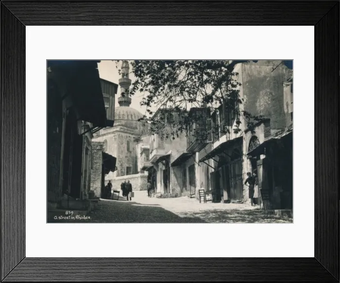 Framed Print : The Old Town of Rhodes, Greece, 1936 Framed Print : The Old Town of Rhodes, Greece, 1936