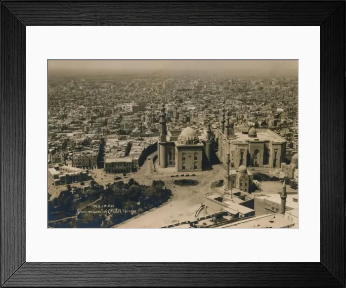 Framed Print : Cairo, from the minaret of Citadel Mosque, 1936 Framed Print : Cairo, from the minaret of Citadel Mosque, 1936