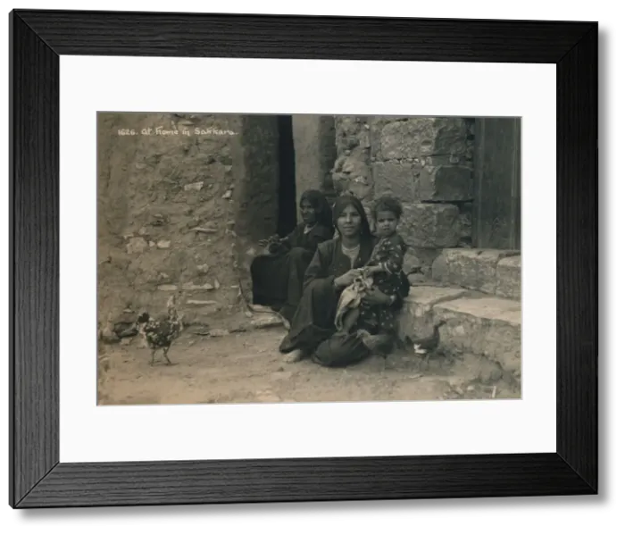 Framed Print : At Home in Sakkara, Egypt, 1936 Framed Print : At Home in Sakkara, Egypt, 1936