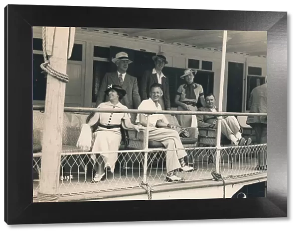 Passengers on a Nile cruise, 1936