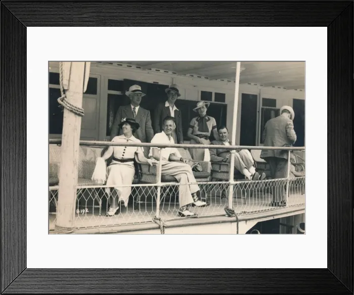 Framed Print : Passengers on a Nile cruise, 1936 Framed Print : Passengers on a Nile cruise, 1936
