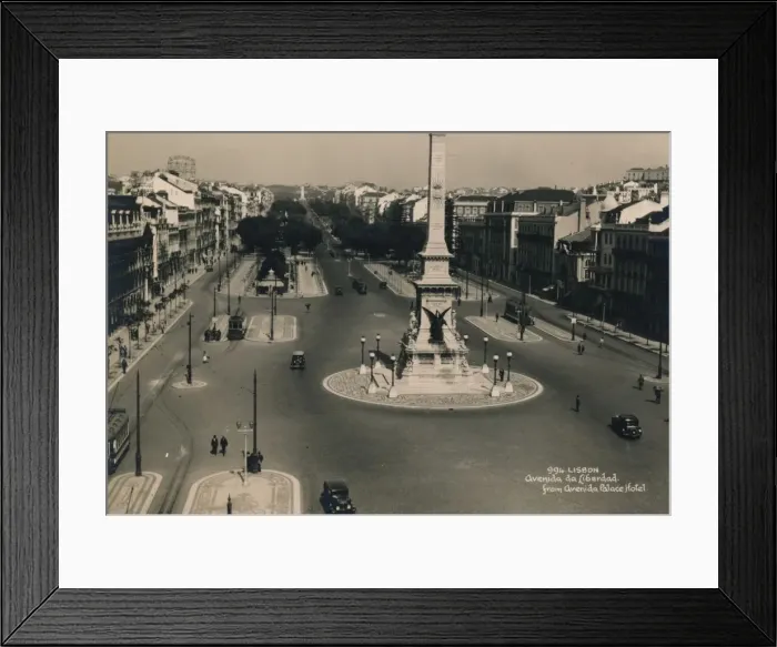 Framed Print : Avenida da Liberdade, Lisbon, Portugal, c1936 Framed Print : Avenida da Liberdade, Lisbon, Portugal, c1936