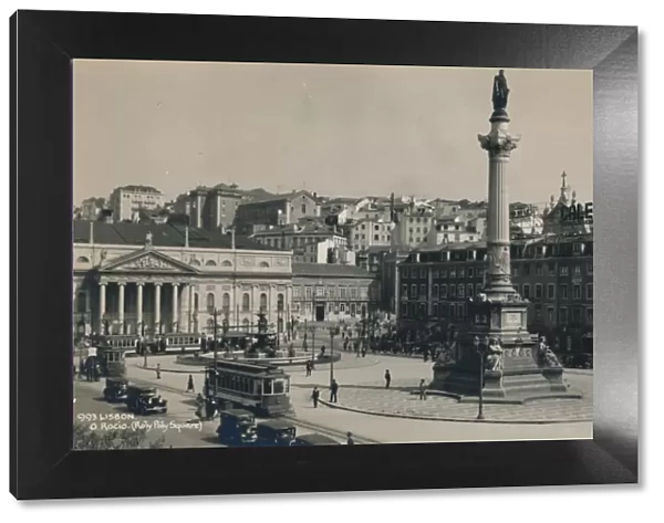 Rossio Square, Lisbon, Portugal, 1936