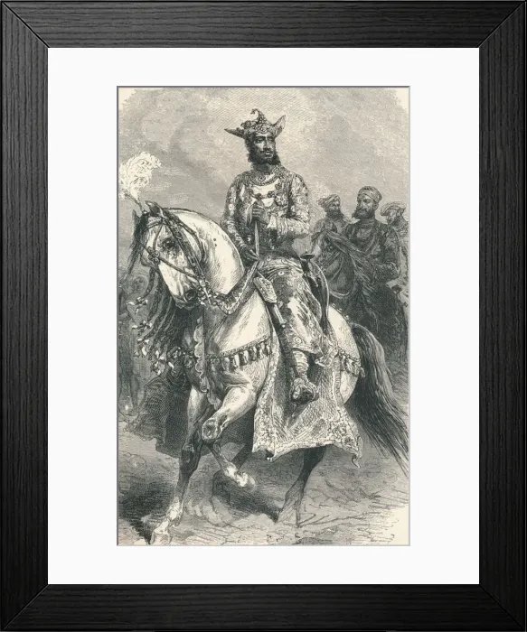 Framed Print : His Highness the Maharajah of Gwalior, 1896