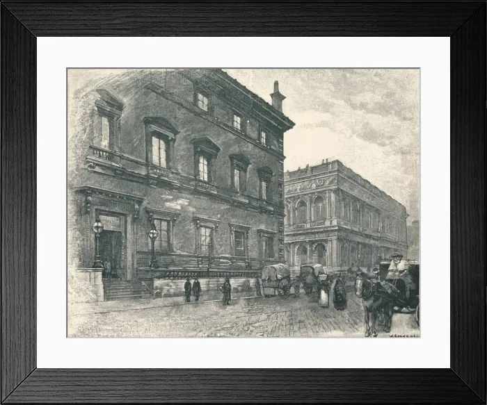 Framed Print : Carlton and Reform Clubs, 1896