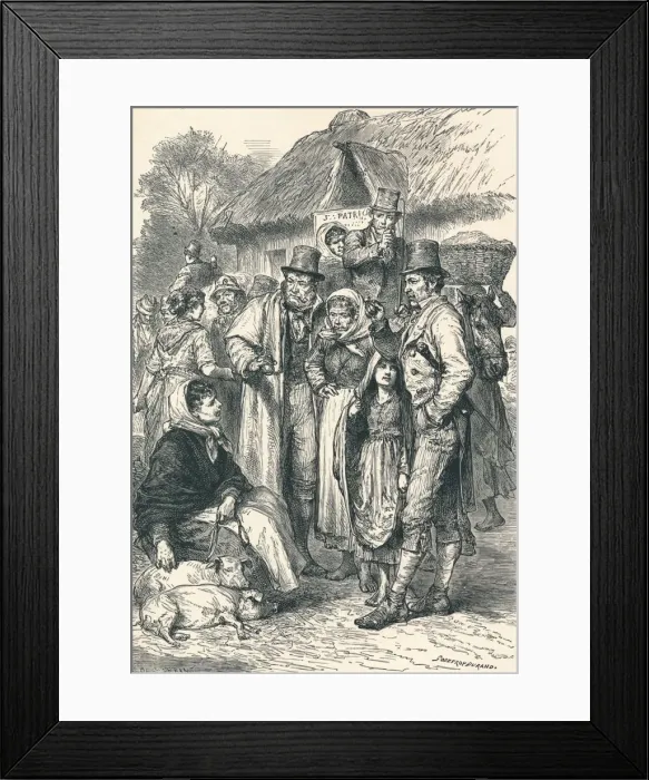 Framed Print : Irish Peasants, 1896 Framed Print : Irish Peasants, 1896