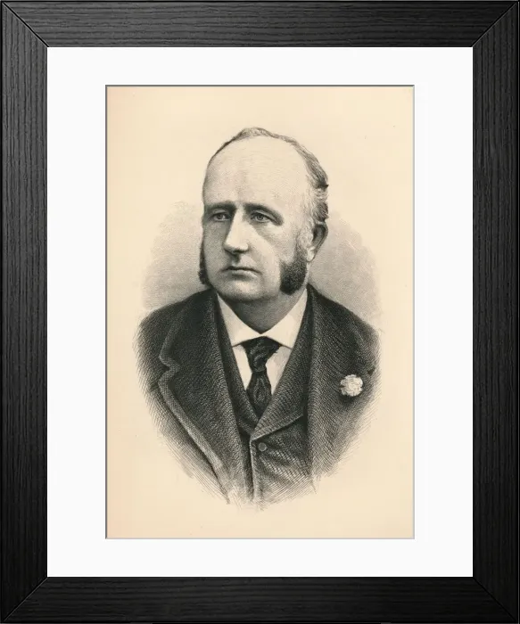 Framed Print : Richard Everard Webster, (1842-1915), British barrister, politician and judge, 1896 Framed Print : Richard Everard Webster, (1842-1915), British barrister, politician and judge, 1896
