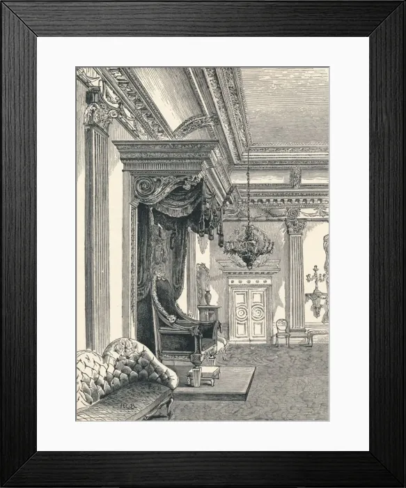 Framed Print : The Throne Room Dublin Castle, 1896 Framed Print : The Throne Room Dublin Castle, 1896