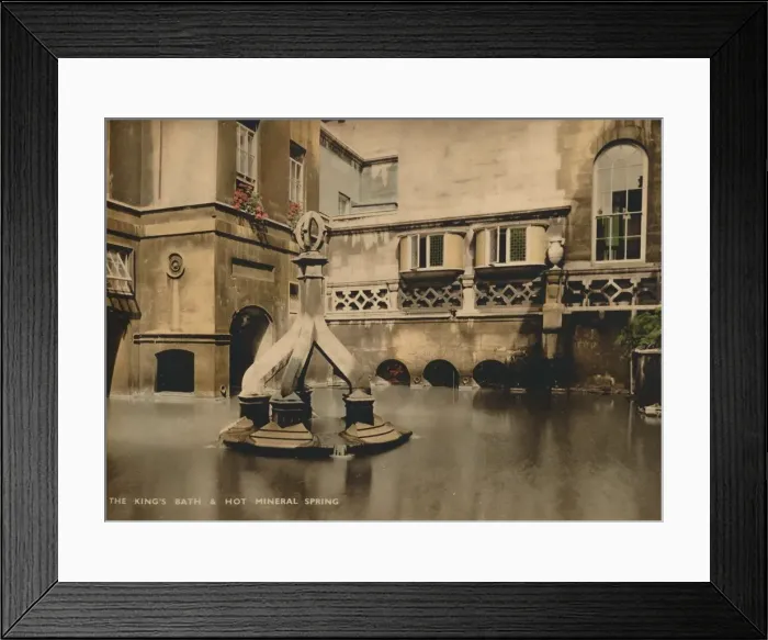 Framed Print : The Kingss Bath & Hot Mineral Spring, Bath, Somerset, c 1925 Framed Print : The Kingss Bath & Hot Mineral Spring, Bath, Somerset, c 1925