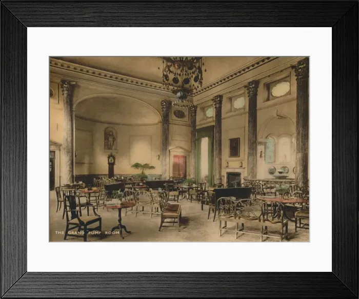 Framed Print : The Grand Pump Room, Bath, Somerset, c1925 Framed Print : The Grand Pump Room, Bath, Somerset, c1925