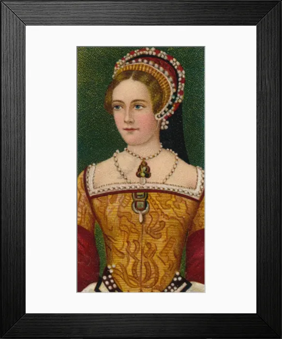 Framed Print : Queen Mary I (1516-1558) of England, 1544. (1912) Framed Print : Queen Mary I (1516-1558) of England, 1544. (1912)
