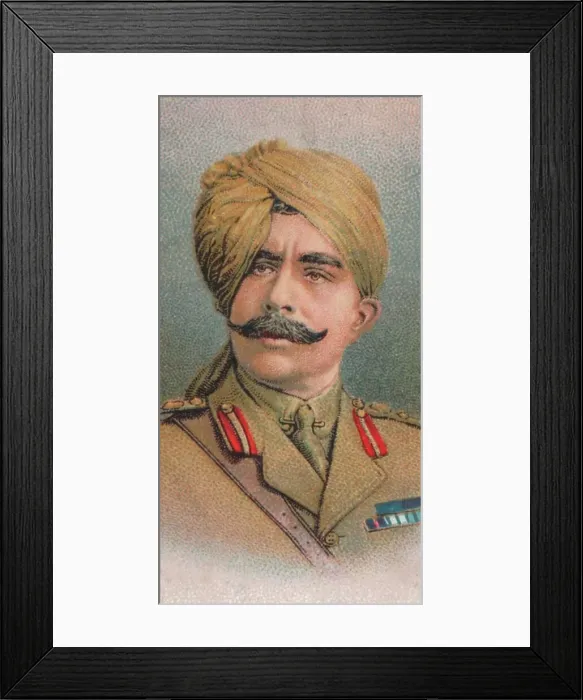 Framed Print : General Maharaja Sir Ganga Singh (1880-1943), Maharaja of the princely state of Bikaner from 1888 to Framed Print : General Maharaja Sir Ganga Singh (1880-1943), Maharaja of the princely state of Bikaner from 1888 to