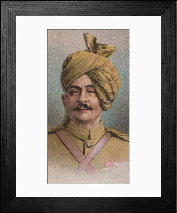 Framed Print : Pratap Singh (1845-4 -1922), British Indian Army officer, Maharaja of Idar, 1917 Framed Print : Pratap Singh (1845-4 -1922), British Indian Army officer, Maharaja of Idar, 1917