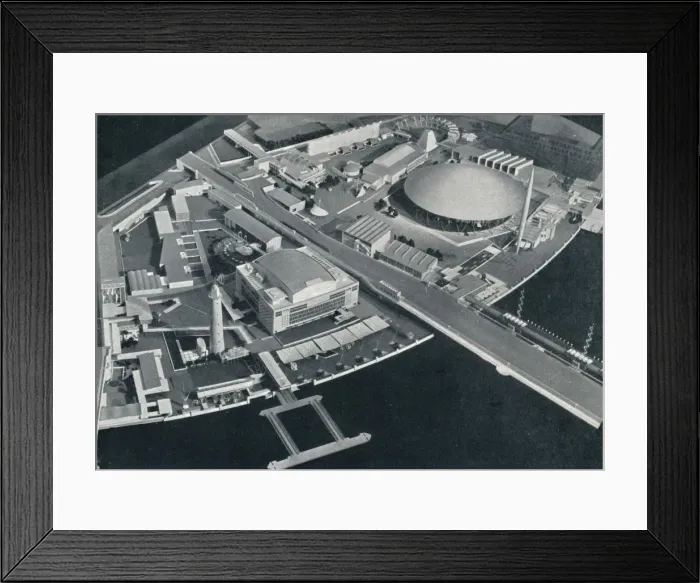 Framed Print : The South Bank Site, 1951 Framed Print : The South Bank Site, 1951