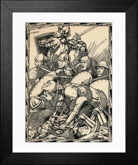 Framed Print : At The Battle of Agincourt, 1902. Artist: Patten Wilson Framed Print : At The Battle of Agincourt, 1902. Artist: Patten Wilson
