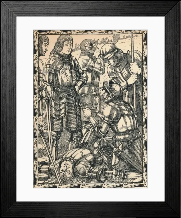 Framed Print : Richmond at Bosworth, 1902. Artist: Patten Wilson Framed Print : Richmond at Bosworth, 1902. Artist: Patten Wilson