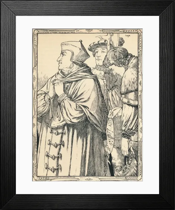Framed Print : The Arrest of Cardinal Wolsey, 1902. Artist: Patten Wilson Framed Print : The Arrest of Cardinal Wolsey, 1902. Artist: Patten Wilson