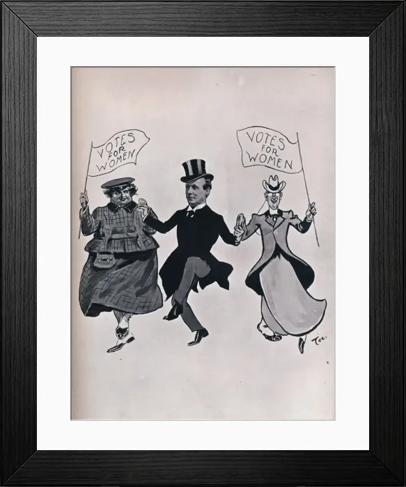 Framed Print : Larking with the Girls, 1906 Framed Print : Larking with the Girls, 1906